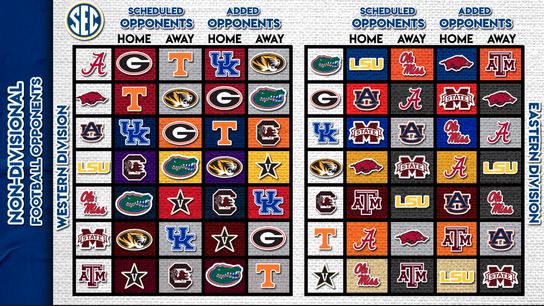 SEC announces new opponents for each team (sec)
