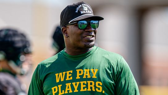 Baylor coaches don shirts proclaiming: "We Pay Players" (Baylor NIL)