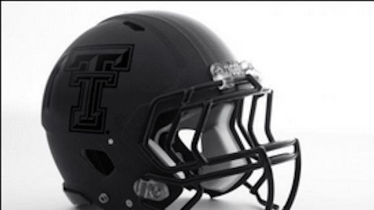 Photo: Take a look at Texas Tech's new all-black helmet