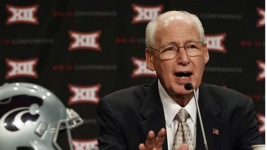 Bill Snyder at #B12MD: "I favor a 12 team league, two divisions, and a championship game" (Kansas State)