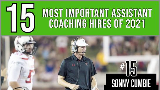 The 15 most important assistant coaching hires of 2021 -- No. 15: Sonny Cumbie, Texas Tech (Texas Tech)