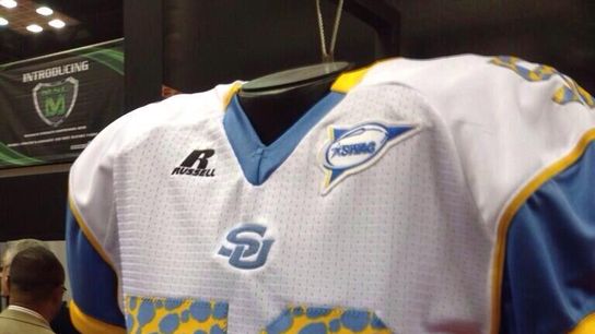 Photo: Have you ever seen a football uniform with polka dot numbers? (uniforms)