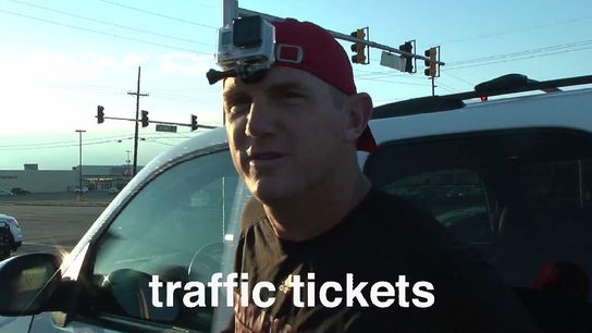 Arkansas State's Blake Anderson hit the town with a GoPro to hand out "traffic tickets" (video)