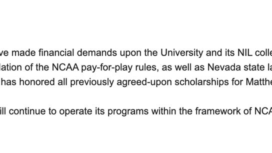 UNLV statement