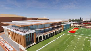 USC announces plans for new football facility that include a rooftop deck (Facility)