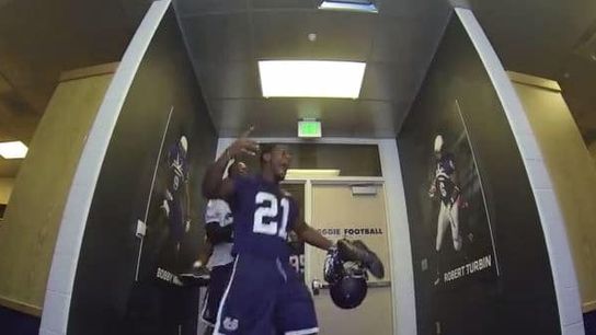 Video: Utah State gave their locker room a face lift and surprised players after practice