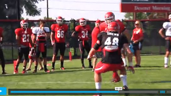 Plenty of hitting occurred once Utah put the pads on