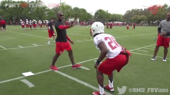 Video: Van Malone and Chad Morris pranked the SMU DBs with a drill yesterday (video)