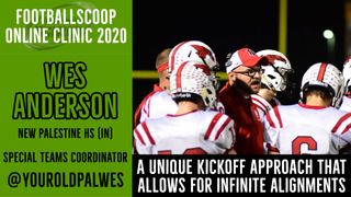 A unique kickoff approach that allows for infinite alignments with New Palestine HS (IN) assistant Wes Anderson (wes anderson)