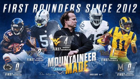 West Virginia sends an interesting message to neighboring CFB programs with savage NFL Draft graphic (Featured)