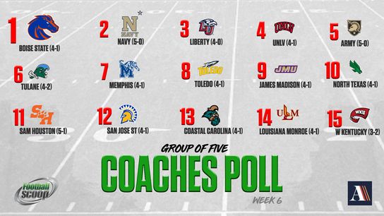 Group of 5 Coaches Poll - Week 6 (Group Of 5 Coaches Poll)