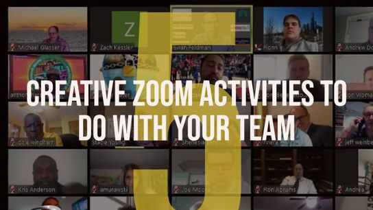 5 creative Zoom activities that you can do with your team (virtual meeting)