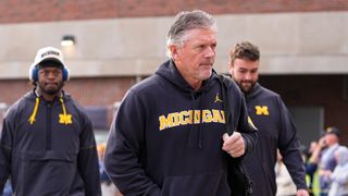 Kyle Whittingham says now is not the time for coordinator changes on Michigan's awful offense (Michigan Football). Photo by USA TODAY Network via Reuters Connect