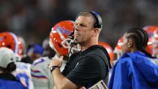 Billy Napier reflects on what went wrong at Florida, what will go right at James Madison (Billy Napier). Photo by IMAGN IMAGES via Reuters Connect