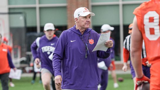 Chad Morris details "nothing slides" approach to turning Clemson offense around. Photo by © Ken Ruinard / USA Today Co / USA TODAY NETWORK via Imagn Images