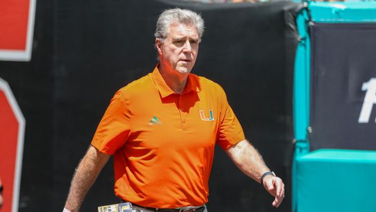 Miami AD to step down, could be replaced by Big 12 commish' twin brother. Photo by Sam Navarro-USA TODAY Sports