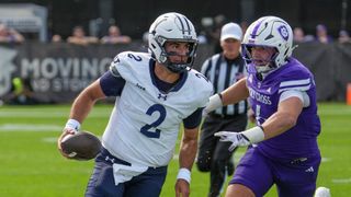 Yale QB Dante Reno tosses 4 TDs day after father Tony's death (Yale football). Photo by IMAGN IMAGES via Reuters Connect