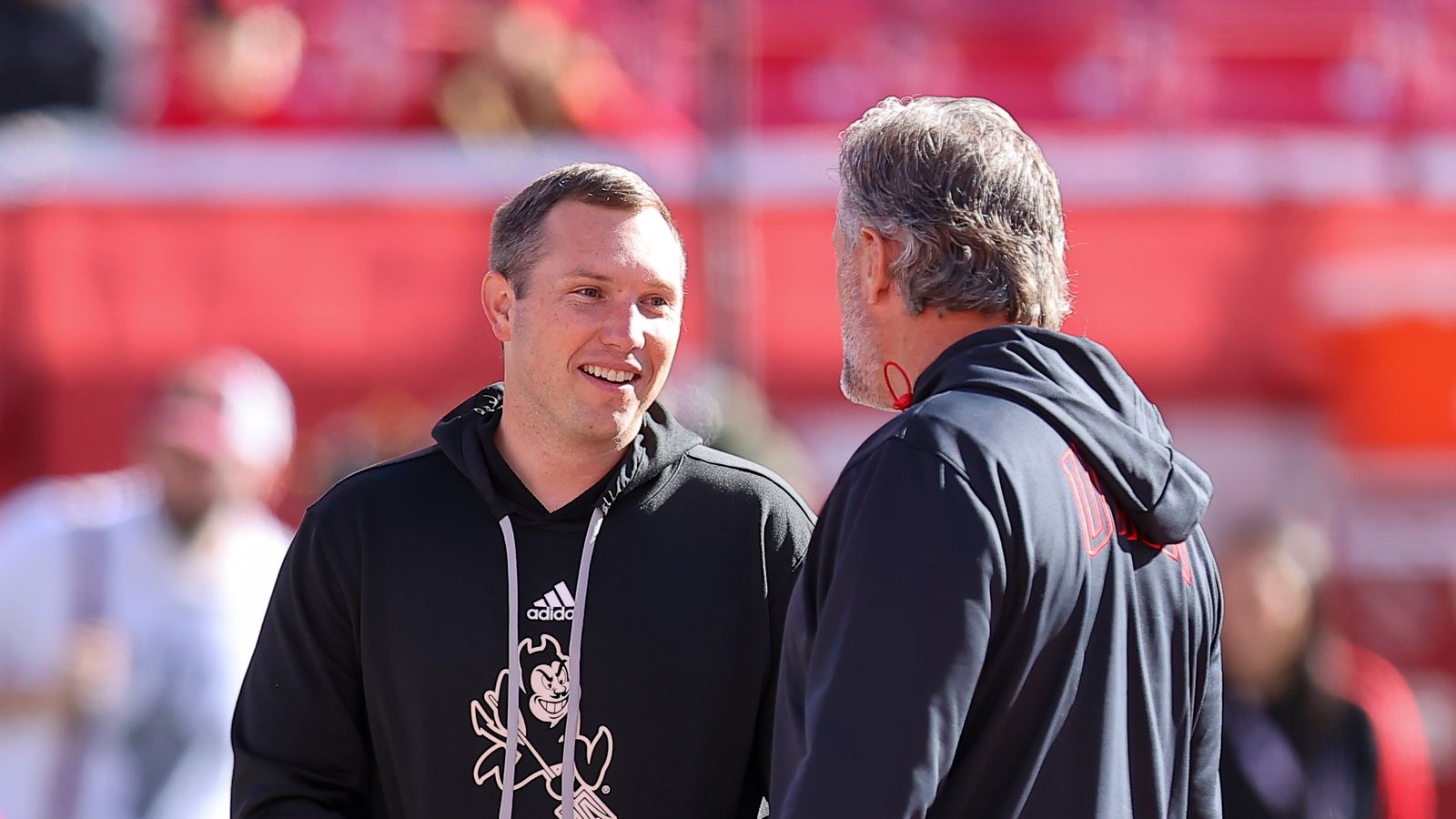 Transfer portal forcing coaches like Kenny Dillingham and Kyle Whittingham to be more efficient (Kyle Whittingham). Photo by © Rob Gray-Imagn Images