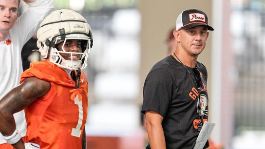 Eric Morris: "I was tired of having the No. 1 offense in the nation and not having any championships" (Eric Morris). Photo by USA TODAY Network via Reuters Connect