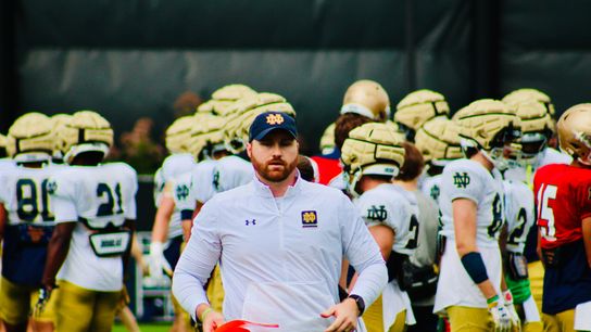 Jesse Schmitt has drawn praise from both Marcus Freeman and Marty Biagi for his impact on Notre Dame's special teams units, being labeled a certain future special teams coordinator by his peers. Jesse Schmitt has drawn praise from both Marcus Freeman and Marty Biagi for his impact on Notre Dame's special teams units, being labeled a certain future special teams coordinator by his peers.