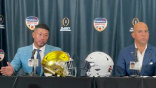 Notre Dame's Marcus Freeman talks James Franklin's Penn State firing (James Franklin)