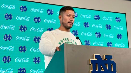Notre Dame's Marcus Freeman comments on Arkansas firing Sam Pittman (Featured)