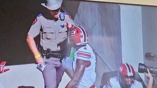 Watch Texas cop bump South Carolina player, Texas A&M police respond (Featured)