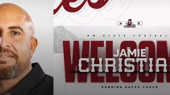 Jamie Christian rejoins Tony Sanchez as New Mexico State running backs coach (Jamie Christian)