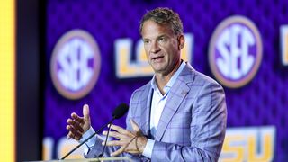 Pete Golding bought Lane Kiffin's Oxford house, and Kiffin joked (?) about spying on Golding through his Ring camera. Photo by IMAGN IMAGES via Reuters Connect