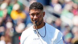 Marcus Freeman reaffirms his commitment to Notre Dame for the long haul (Marcus Freeman). Photo by USA TODAY Network via Reuters Connect