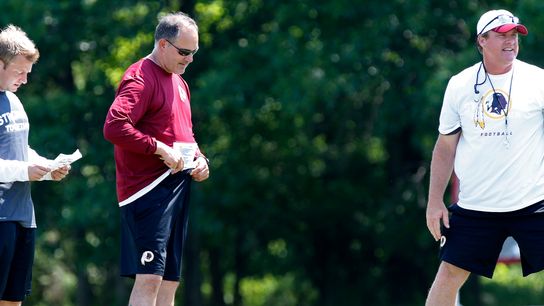 Jedd Fisch and Washington reportedly working to land veteran NFL offensive coordinator. Photo by © Geoff Burke-Imagn Images