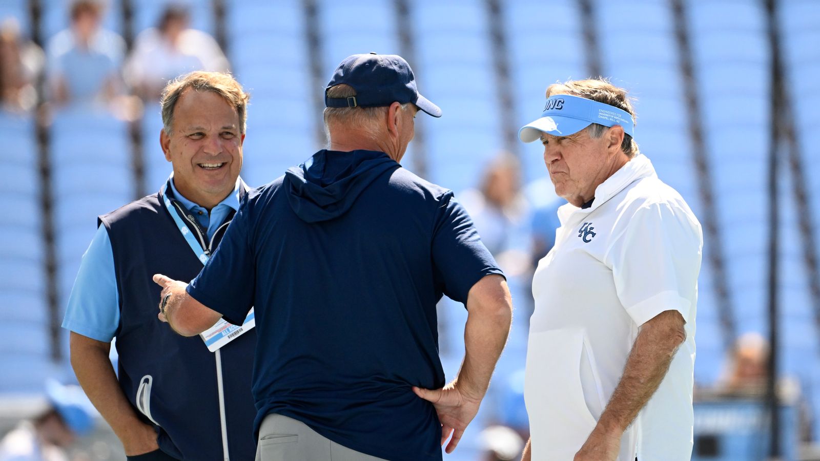North Carolina has placed GM Michael Lombardi on paid admistrative leave (Featured). Photo by Bob Donnan-Imagn Images