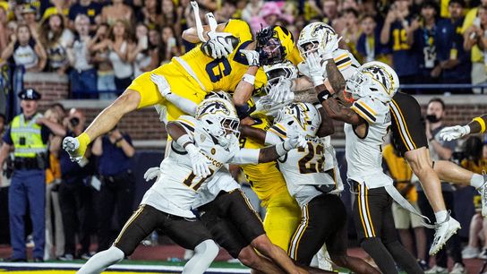 Western Michigan head coach Lance Taylor speaks on screw job at the Big House (Michigan Western Michigan). Photo by USA TODAY Network via Reuters Connect