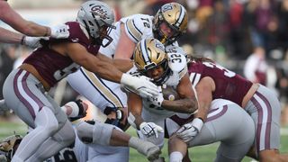 Saturday's Bobcats-Grizzlies semifinal rematch is the biggest sporting event Montana's history (Brawl Of The Wild). Photo by Michael Thomas Shroyer-Imagn Images