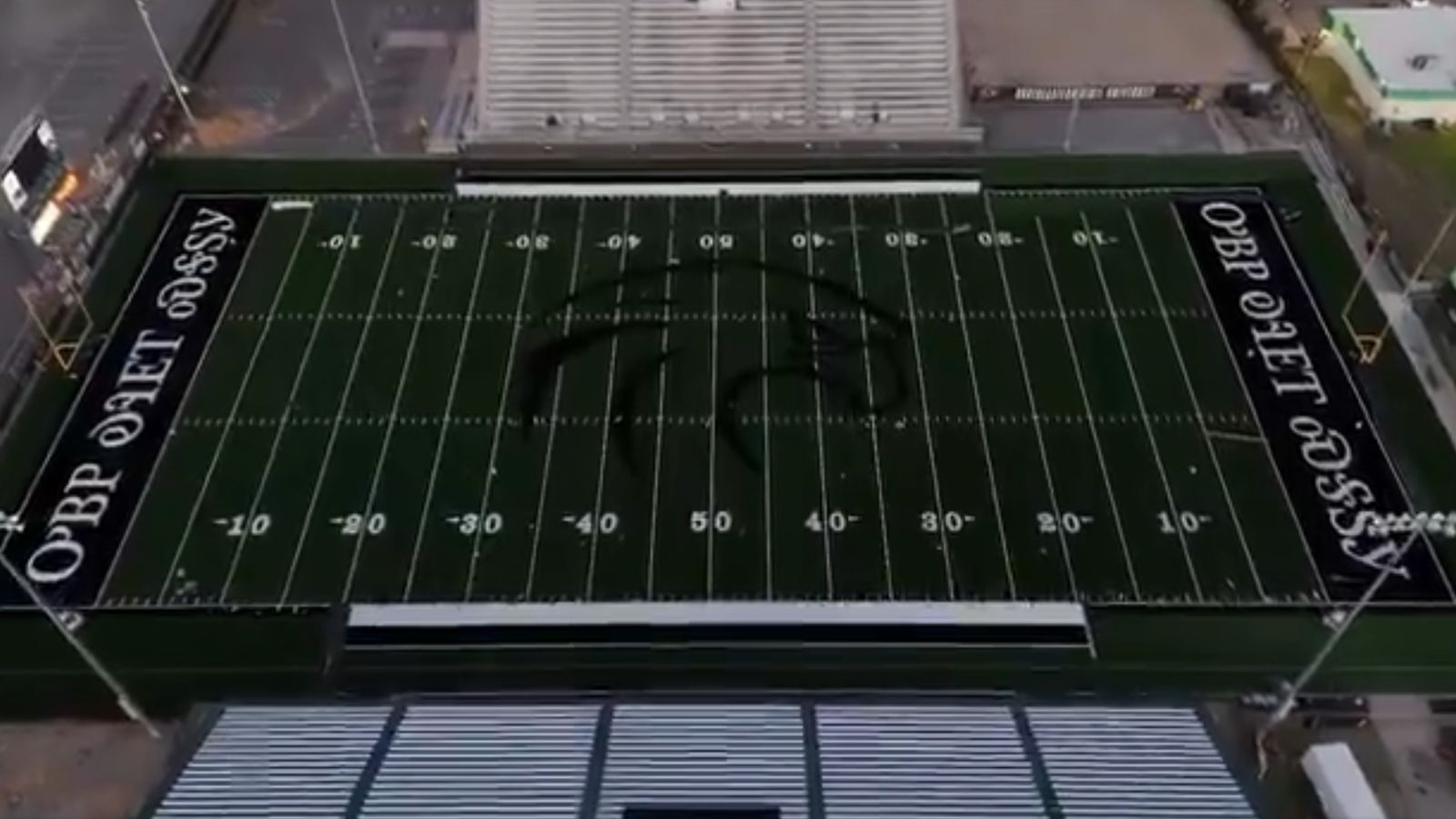 New turf going in at top 15 Division II program will feature perhaps the most interesting end zone design in college football (Featured)