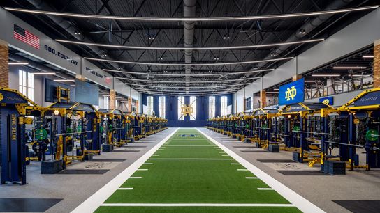 Notre Dame shows off spectacular new facility (Notre Dame Football). Photo by Notre Dame Athletics