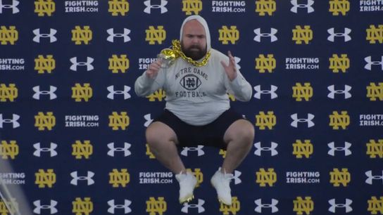 Behold: Notre Dame support staff pro day is GOLD