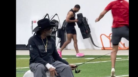 Coach Prime responds to "gone fishing" at practice perception