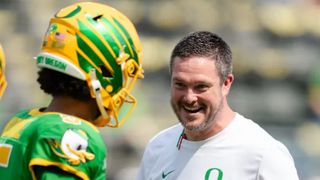 Oregon QB Dante Moore: "When you attack our head coach, it's like attacking my dad." (dan lanning)