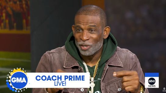 Cancer-free Deion Sanders pitches Depends on 'Good Morning America' (deion sanders)