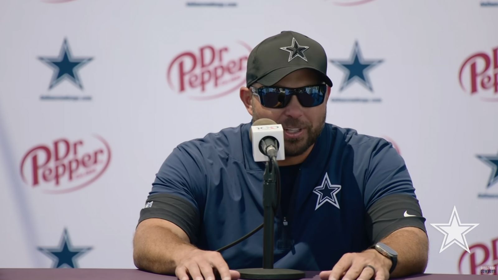 Dallas Cowboys offensive coordinator Klayton Adams wants a hot dog fridge in the coaches break room