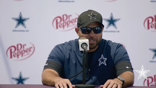 Dallas Cowboys offensive coordinator Klayton Adams wants a hot dog fridge in the coaches break room (Dallas Cowboys)