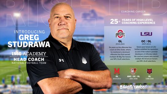 IMG hiring Greg Studrawa as head coach of IMG National Team (Greg Studrawa)